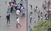 Ambulantes reclaman espacio en la verbena y desatan enfrentamiento en el Zócalo CDMX
