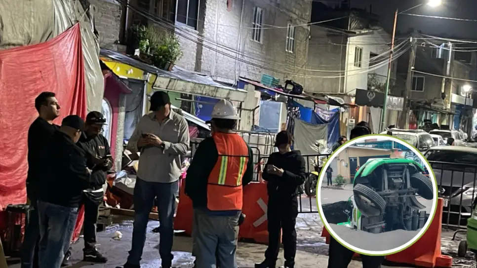 VIDEO | Socavón que se comió un camión de refrescos en Iztapalapa crece y desalojan 3 casas en CDMX