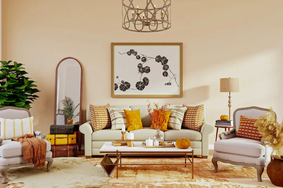 5 recomendaciones de decoración para tu hogar y convertirlo en un espacio acogedor en otoño. Foto: planner5d.com
