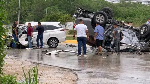 Tragedia en Cancún por un accidente que dejó 5 personas sin vida
