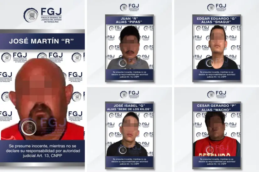 Los 5 detenidos recibieron una sentencia de 29 años de prisión. Foto: FGJT