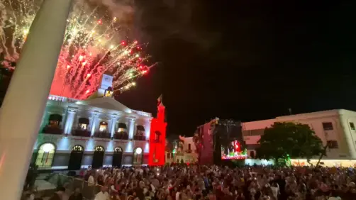 Así fue el emotivo Grito de Independencia del gobernador de Tabasco