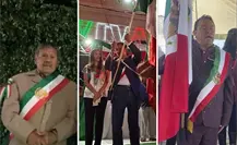 Presidentes municipales y un auxiliar portaron la banda presidencial en Puebla