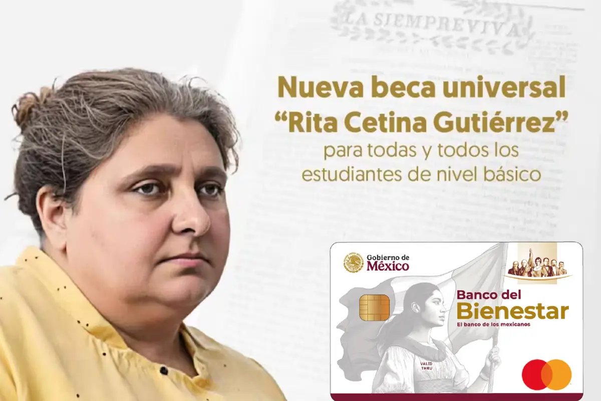 El registro para la Beca Rita Cetina es del 15 al 30 de septiembre de 2025. Foto: Gobierno de México | Canva