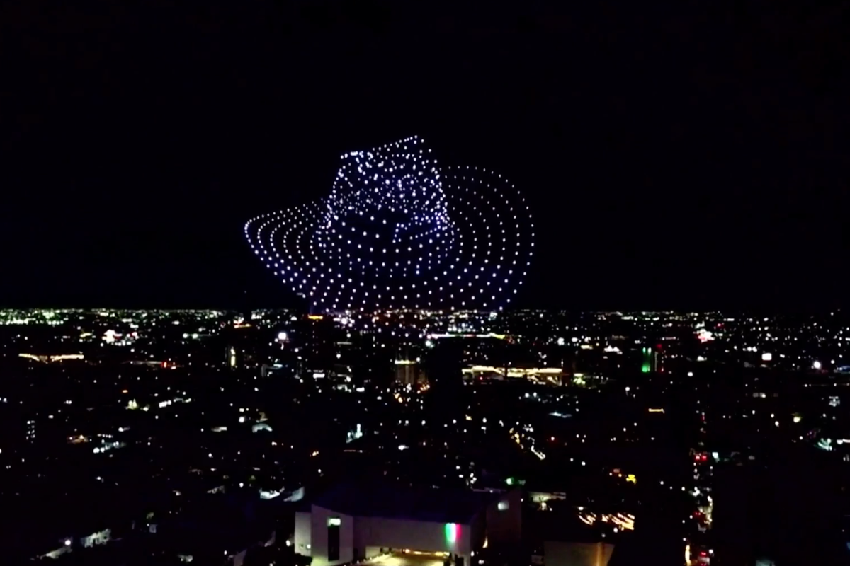Drones engalanan el cielo de Nuevo León Drones engalanan el cielo de Nuevo León