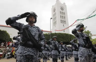 Chiapas exhibe fuerza de seguridad y apoyo de fuerzas armadas en desfile de Independencia