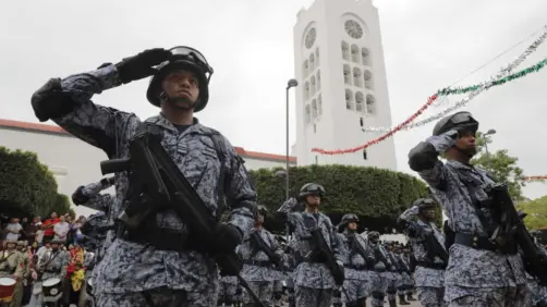 Chiapas exhibe fuerza de seguridad y apoyo de fuerzas armadas en desfile de Independencia