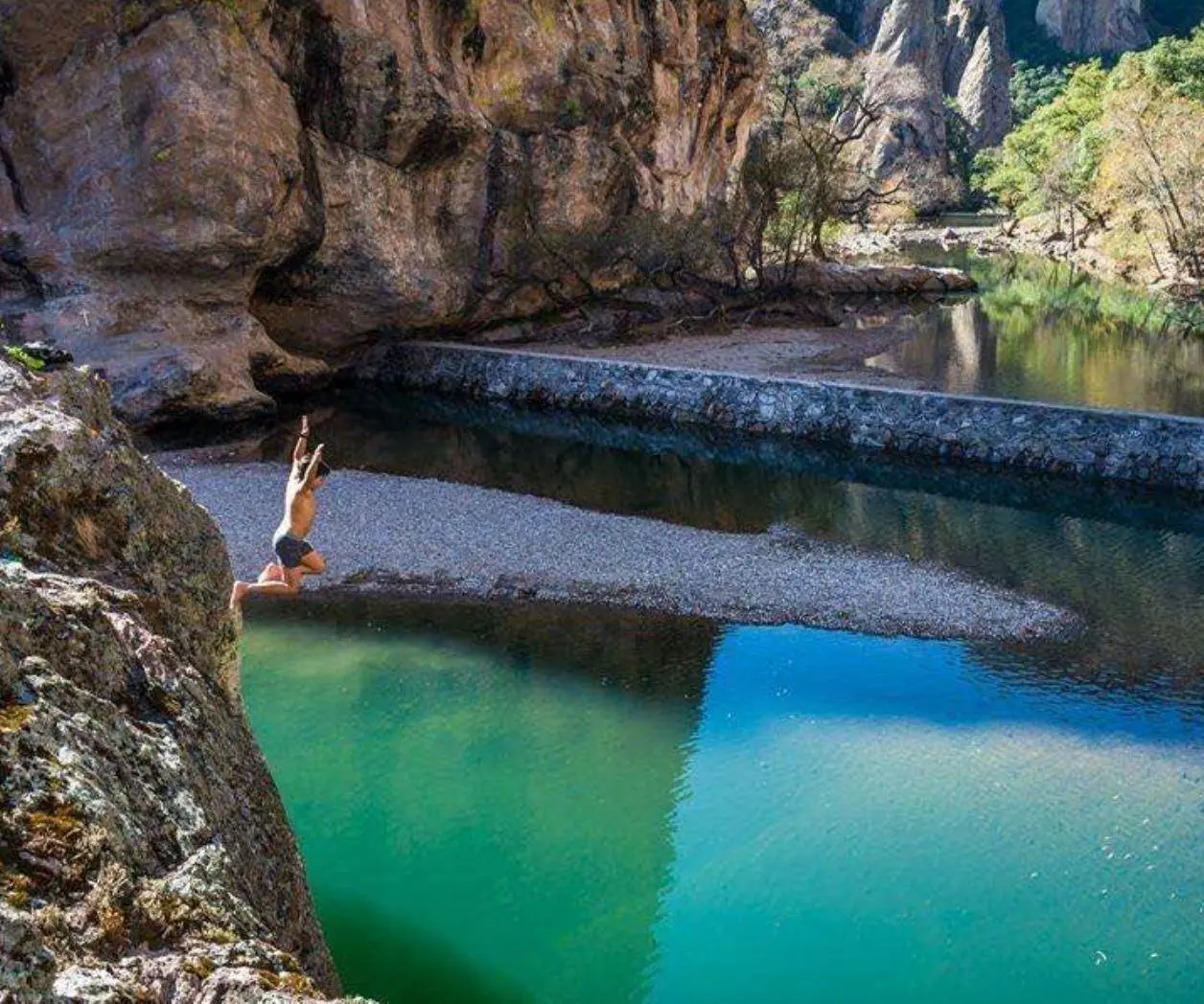 Charco Azul, Durango | Foto: Fernando Martínez, Viva Durango, en Facebook