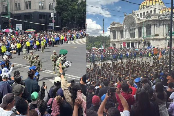 FOTOS | Capitalinos abarrotan el Centro Histórico para presenciar el desfile cívico militar 2025