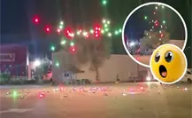 Show de drones falla en Piedras Negras durante fiestas patrias y se desploman en la Macroplaza