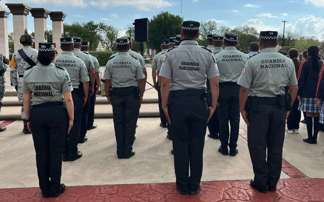 Elementos de la Guardia Nacional. Foto: X/ @GN_MEXICO_ (Canva)