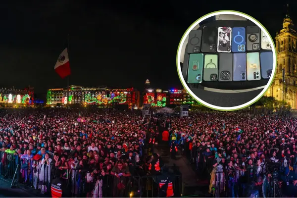 Menor de edad es detenido con 13 celulares robados; SSC lo aseguró durante el Grito de Independencia en el Zócalo de CDMX
