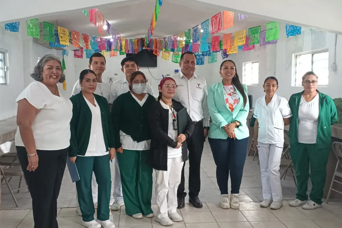 Además, a través del programa se toman mediciones de talla y peso, lo que permite llevar un control de la salud de los estudiantes y detectar a tiempo riesgos asociados al sobrepeso y la obesidad. Foto: Secretaría de Salud Tamaulipas