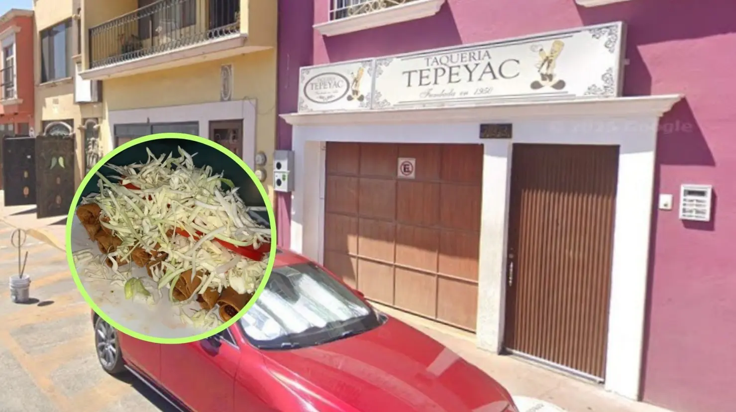 En esta taquería de Durango venden tacos dorados de sesos algo no muy tradicional. Foto: Especial.