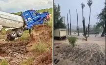 Tormenta tropical ”Mario” causa serias inundaciones en San Ignacio BCS