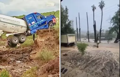 Tormenta tropical "Mario" causa serias inundaciones en San Ignacio BCS
