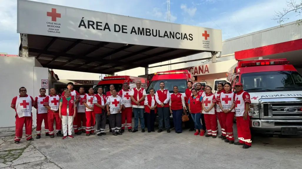Tres nuevas ambulancias llegan para cambiar el panorama de la Cruz Roja en el sur de Tamaulipas