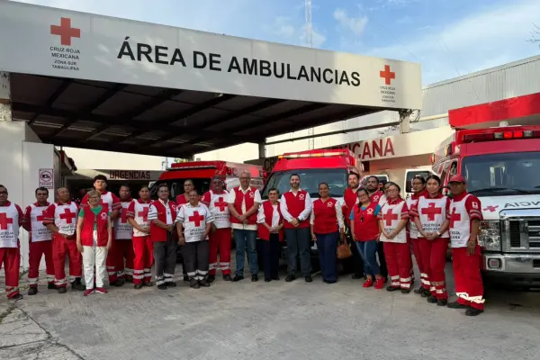 Tres nuevas ambulancias llegan para cambiar el panorama de la Cruz Roja en el sur de Tamaulipas