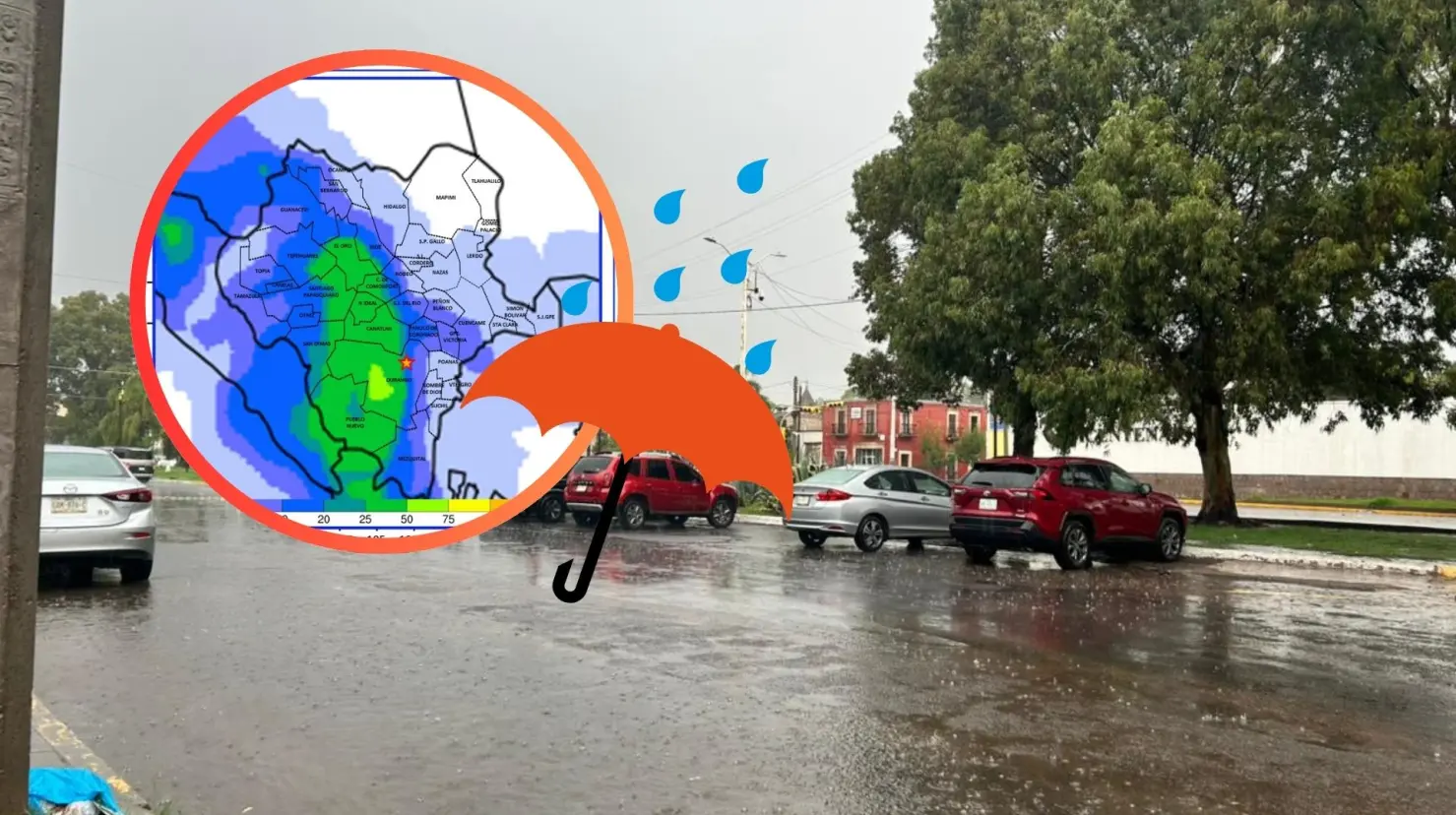 Se esperan lluvias intensas en municipios del centro del estado de Durango. Foto: Alejandro Ávila.