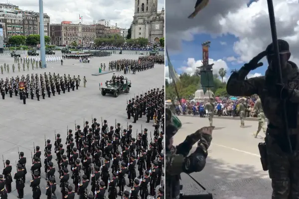 VIDEO | Soldado del Ejército Mexicano regala nombramiento a niña vestida de militar durante desfile en CDMX
