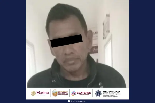 Hombre es detenido en Ecatepec por acosar a una mujer de forma constante en su casa y su trabajo