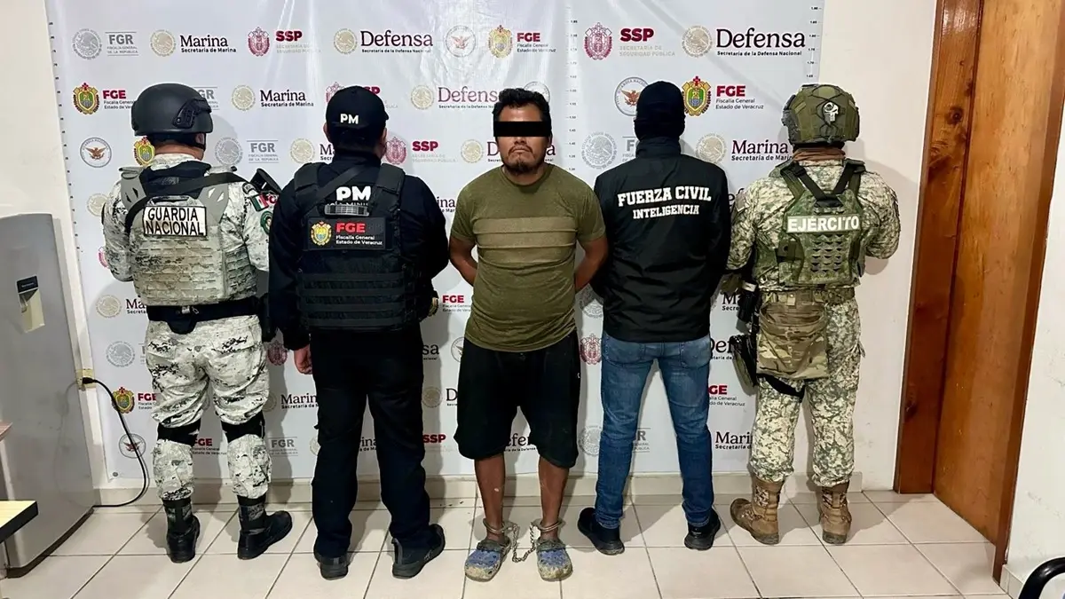 Las autoridades de Nuevo León y Veracruz lograron la detención de Albino N. Foto: Seguridad de Nuevo León