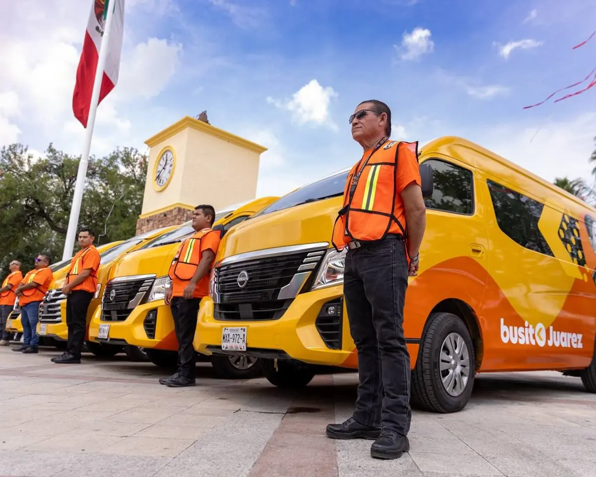 El Gobierno de Juárez lanza Busito Juárez, transporte gratuito para estudiantes de preparatorias y universitarios. Foto: Gobierno de Juárez
