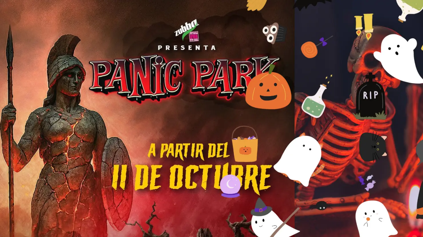Halloween 2025: El terrorífico parque en Guadalajara que no te puedes perder este octubre. Foto: Canva | Instagram - Panic Park.