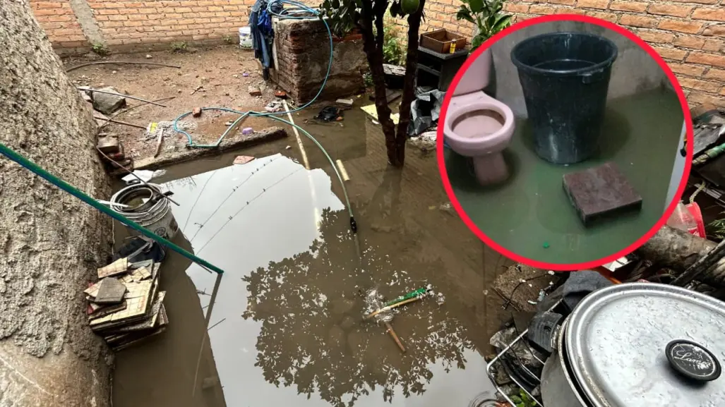 Brotan aguas negras en viviendas de Durango tras lluvias de martes y miércoles