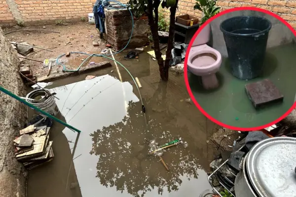 Brotan aguas negras en viviendas de Durango tras lluvias de martes y miércoles