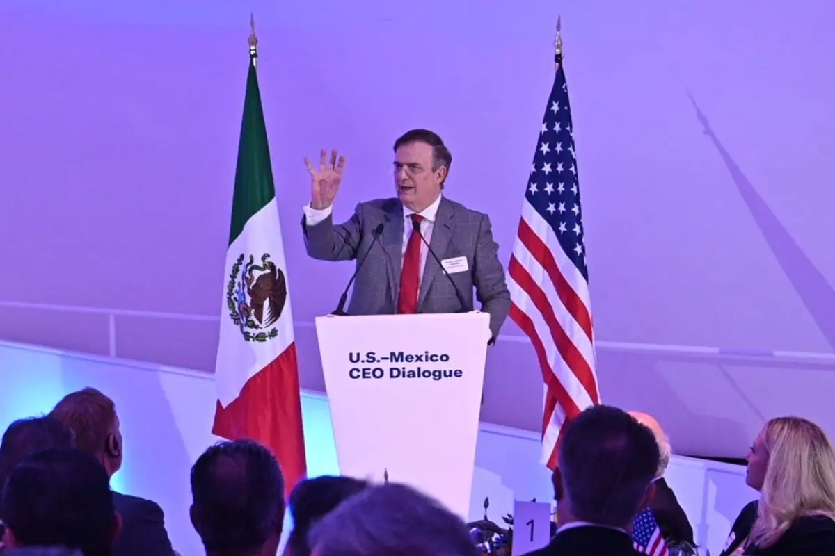 Marcelo Ebrard en conferencia de prensa Foto: X(Twitter) @m_ebrard