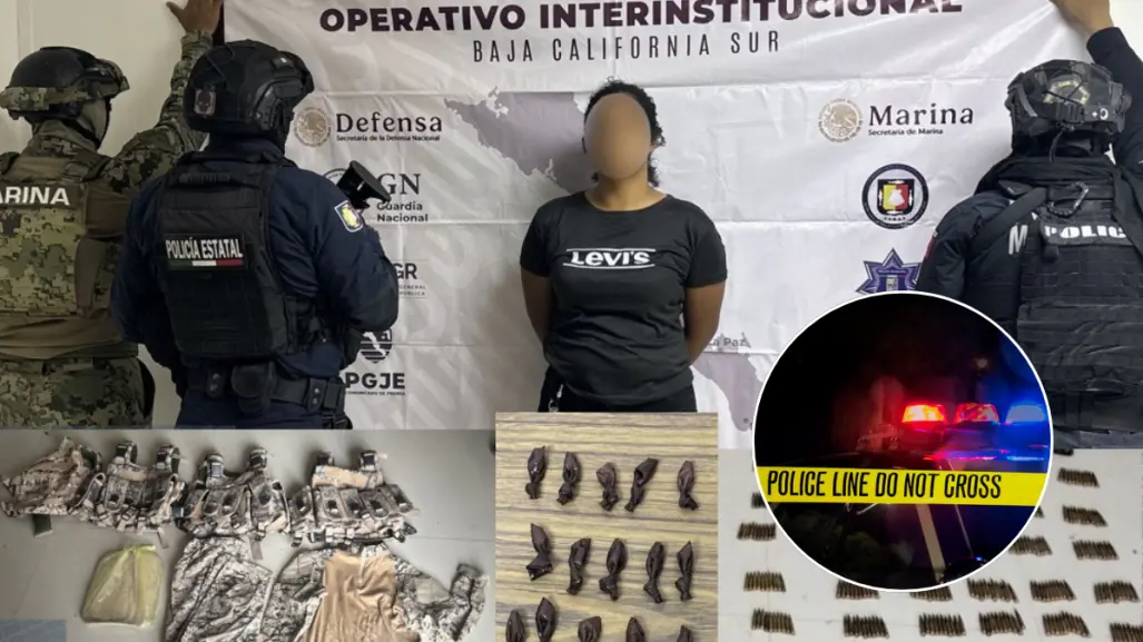 En Comondú detienen a mujer y aseguran arsenal en operativos de seguridad