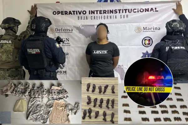 En Comondú detienen a mujer y aseguran arsenal en operativos de seguridad