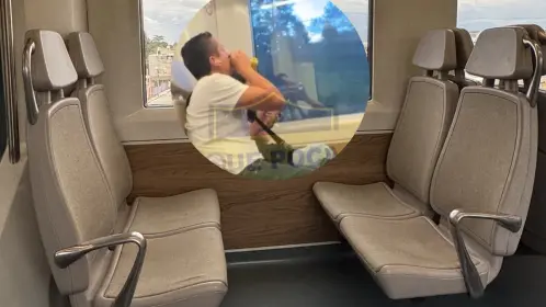 VIDEO | Pasajeros toman cerveza en el Tren Interurbano México-Toluca: ¿habrá sanciones?