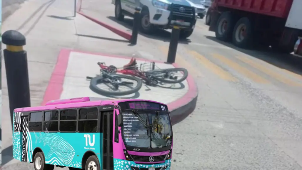 Ciclista arrollada por Tiburón Urbano pide respuestas; chofer y autoridades siguen sin aparecer
