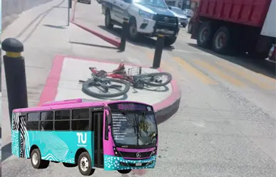 Ciclista arrollada por Tiburón Urbano pide respuestas; chofer y autoridades siguen sin aparecer