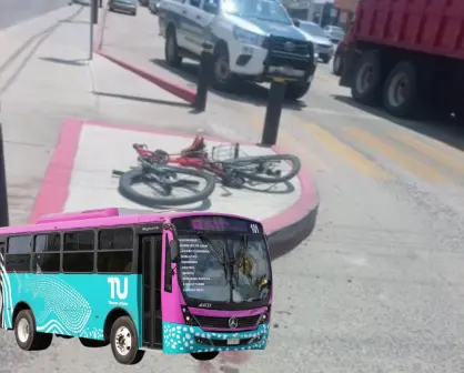 Ciclista arrollada por Tiburón Urbano pide respuestas; chofer y autoridades siguen sin aparecer