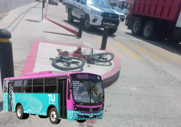 Ciclista arrollada por Tiburón Urbano pide respuestas; chofer y autoridades siguen sin aparecer