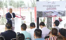 Andrés Mijes inaugura Escuela de Artes y Oficios en Escobedo