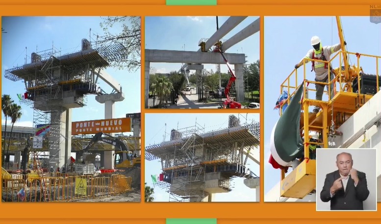 Muestran avances en los trabes de la Línea 4