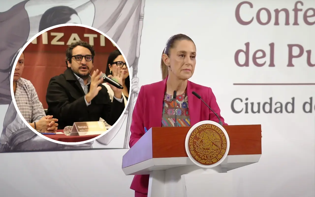 Claudia Sheinbaum y Andrés Manuel López Beltrán. Captura de pantalla: YouTube (Claudia Sheinbaum) / Instagram (@andresmanuellopezbeltran_)