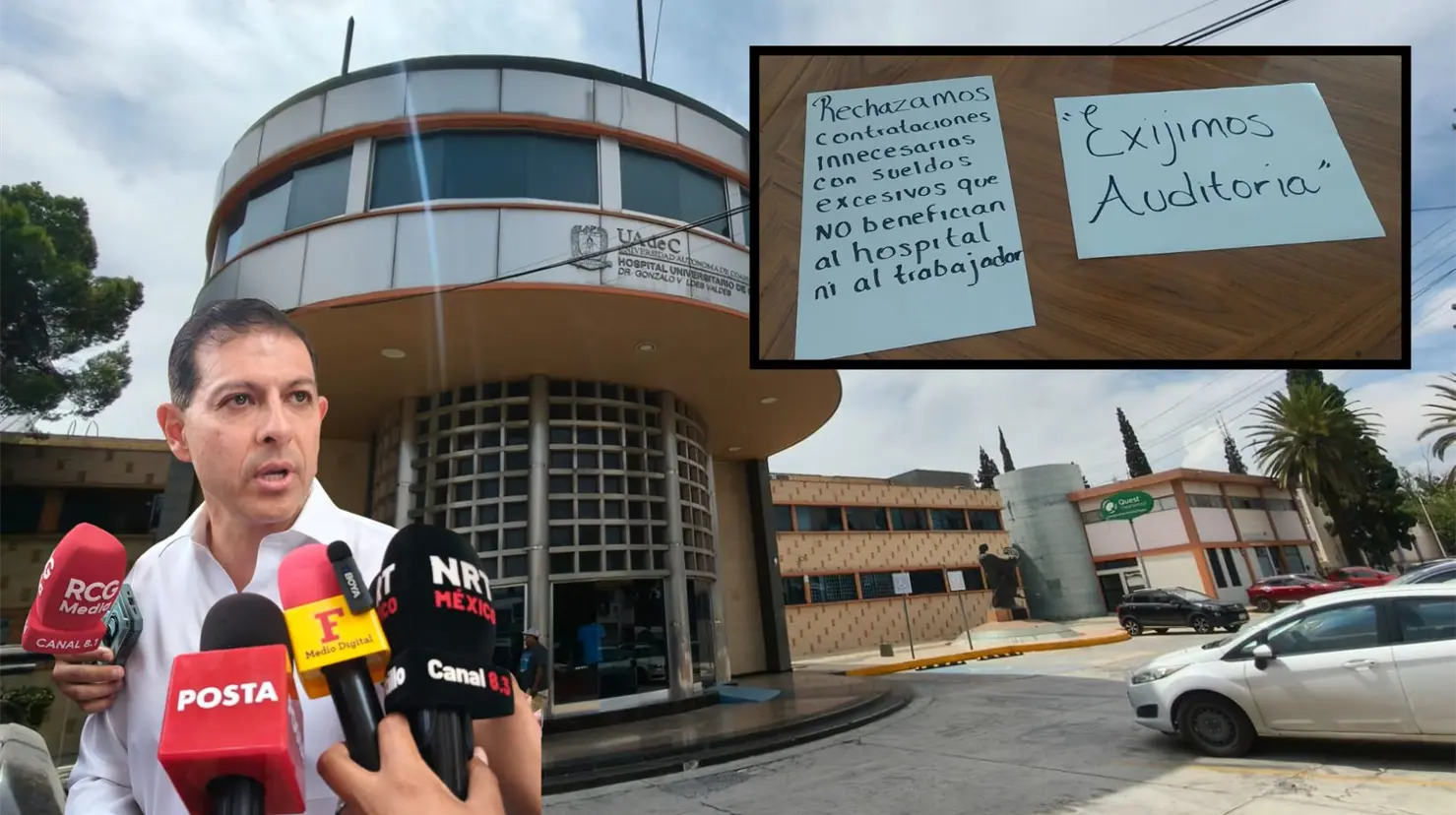 El rector de UAdeC, Octavio Pimentel, señaló que se revisarán todos los casos. (Fotografía: Marco Juárez)
