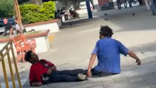 VIDEO | Discapacitado mata a golpes a persona en zona centro de Victoria