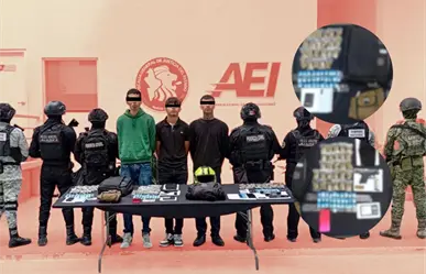 Capturan en Juárez a jóvenes con drogas, armas y motocicleta
