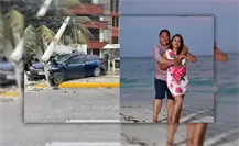 Accidente de taxi de plataforma en Cancún deja un muerto y una mujer herida