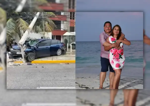 Accidente de taxi de plataforma en Cancún deja un muerto y una mujer herida