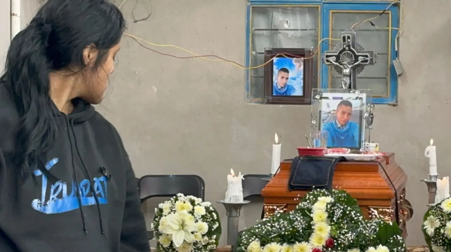 Su familia lo despidió en Chimalhuacán, donde será sepultado. Imagen: Juan Manuel López