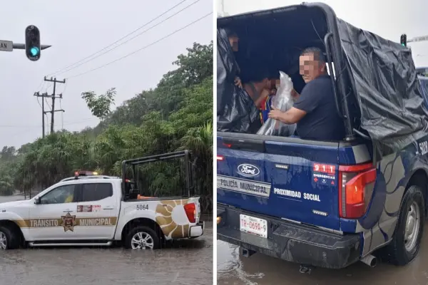Severas inundaciones en Cancún por la onda tropical número 33