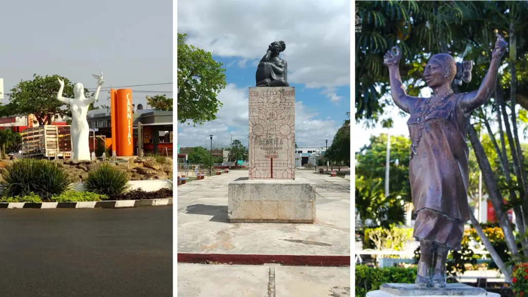 Las mestizas de Mérida: monumentos que rinden homenaje a la identidad yucateca