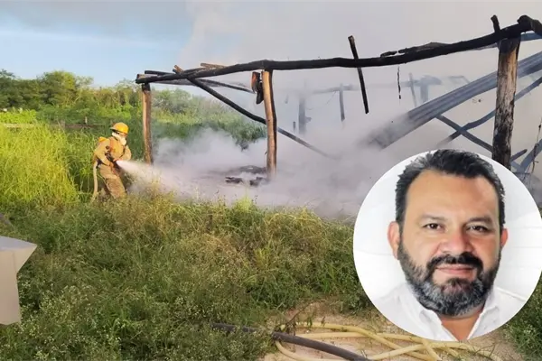 Incendian palapa del exalcalde de Izamal Warnel May Escobar